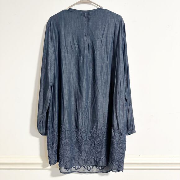 Coldwater Creek Tunic Top Embroidered Feminine - Picture 6 of 7